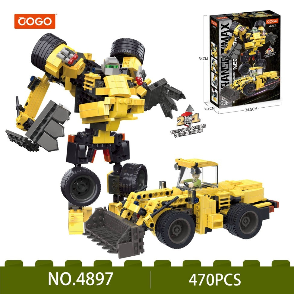 روبوت ومركبة تركيب COGO - 470 قطعة