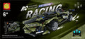 سيارة سباق خضراء من مكعبات التركيب RC Extreme Racing مع ريموت