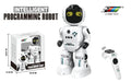 روبوت أبيض Intelligent Programming Robot مع جهاز التحكم والعبوة