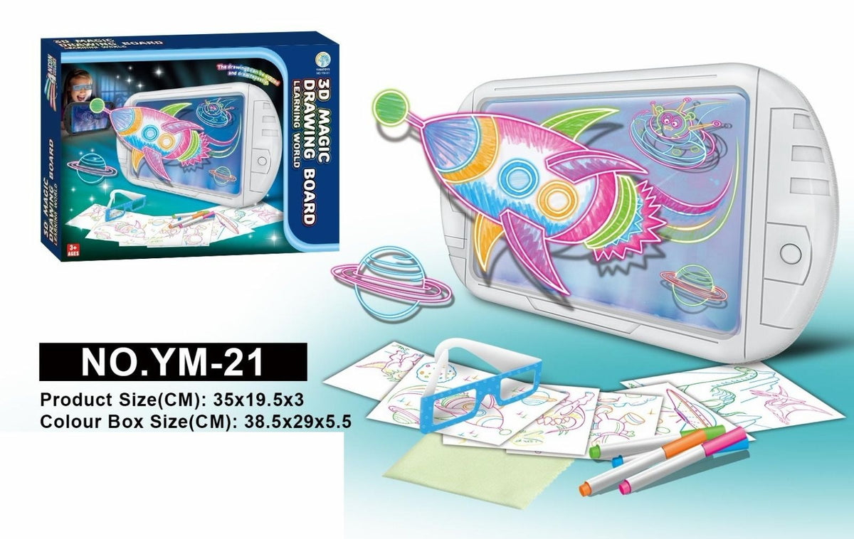 3D Magic Drawing Board YM-21 with 3D Glasses