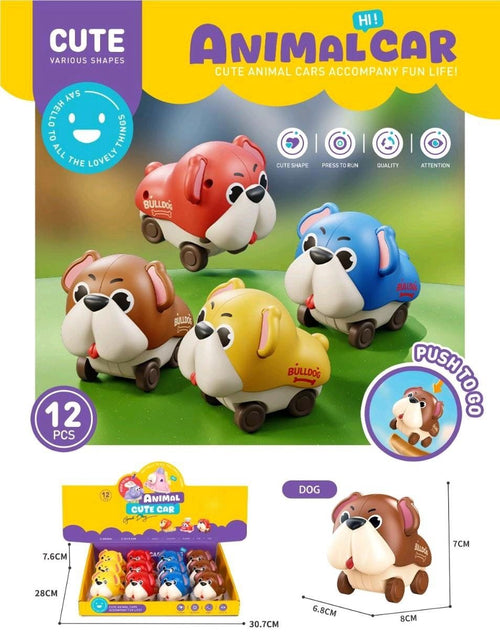 Bulldog Animal Push and Go Car