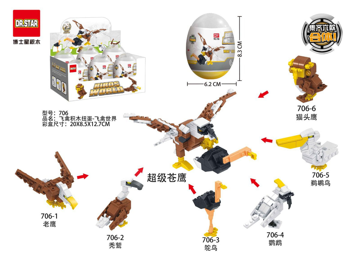 DR.STAR Birds World Mini Block Surprise Egg