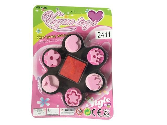 Flower Tray Stamp Set with Ink Pad