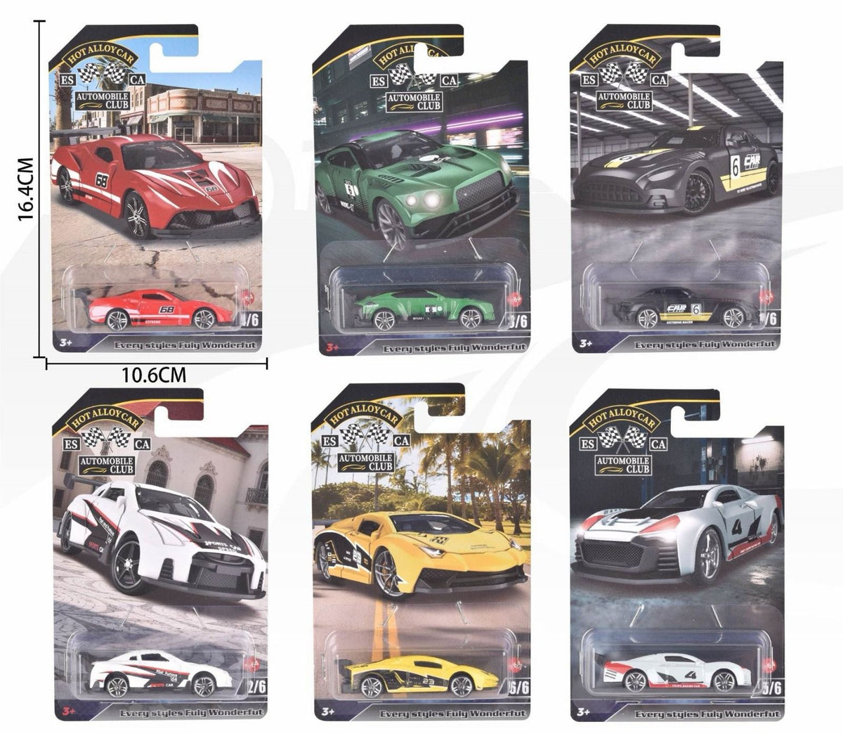 Hot Alloy Car Die Cast Racing Car, Assorted Styles