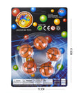 JDN Basketball Bouncing Balls, Card of 5