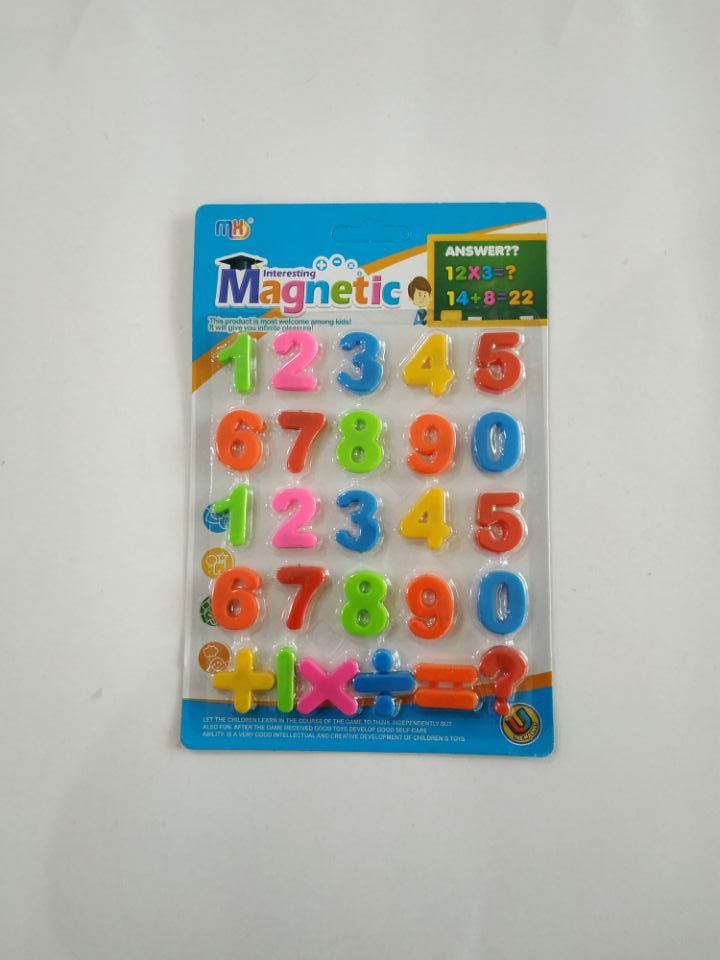 Magnetic Numbers and Math Symbols Set