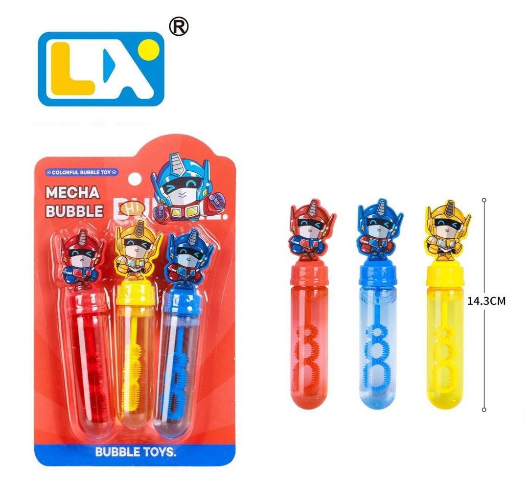 Mecha Bubble Robot Bubble Wand Tubes 3 Pack