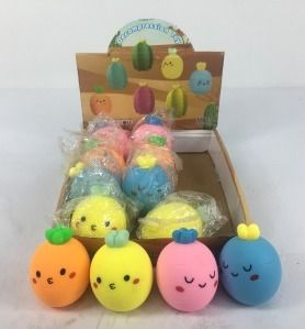 Smiley Fruit Squishy Squeeze Toy