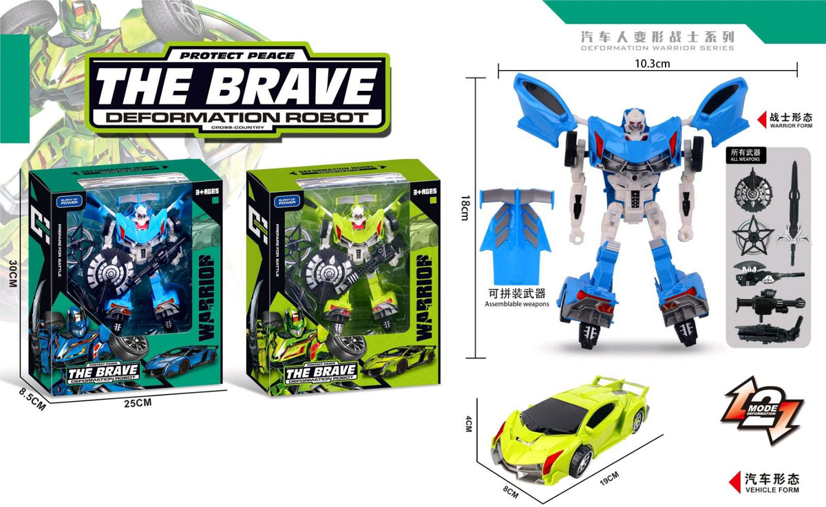 The Brave Deformation Robot Car with Assemblable Weapons