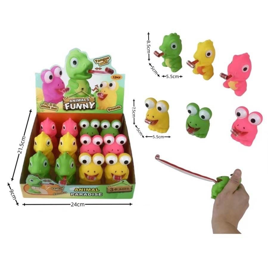 Tongue Out Squeeze Animal Toy with Sound