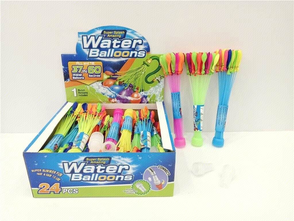 Quick Fill Water Balloons, Bunch of 37