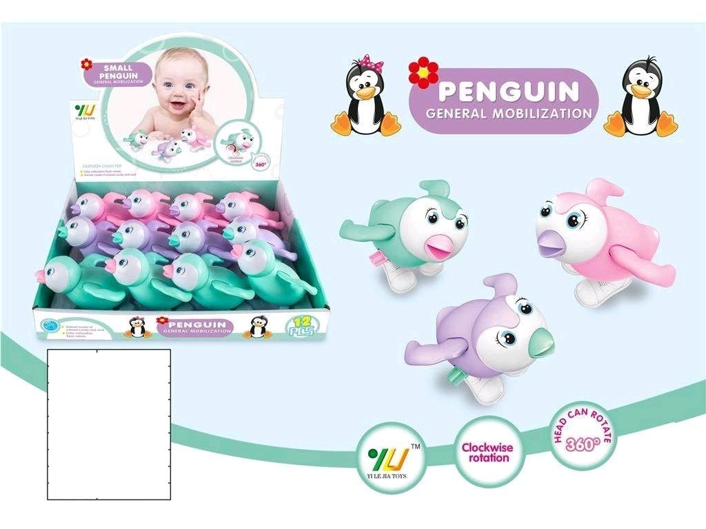 Wind Up Walking Penguin, Assorted Colours