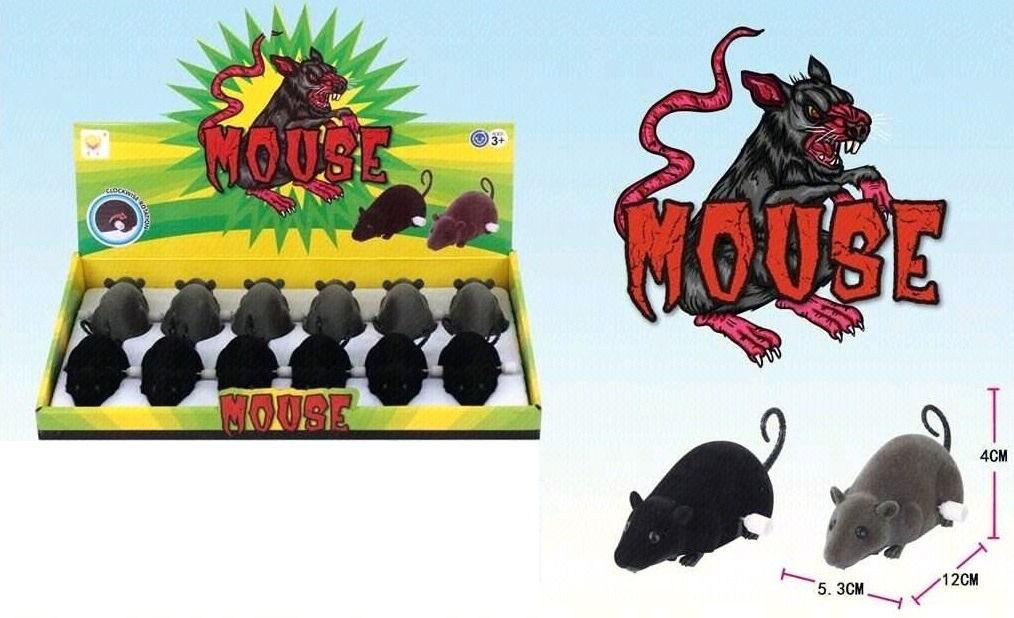 Wind Up Running Mouse Prank Toy