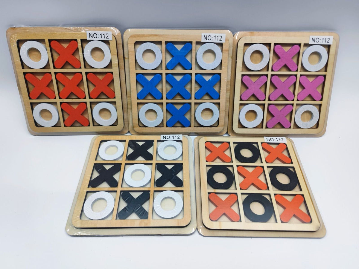 Wooden Tic Tac Toe Board Game